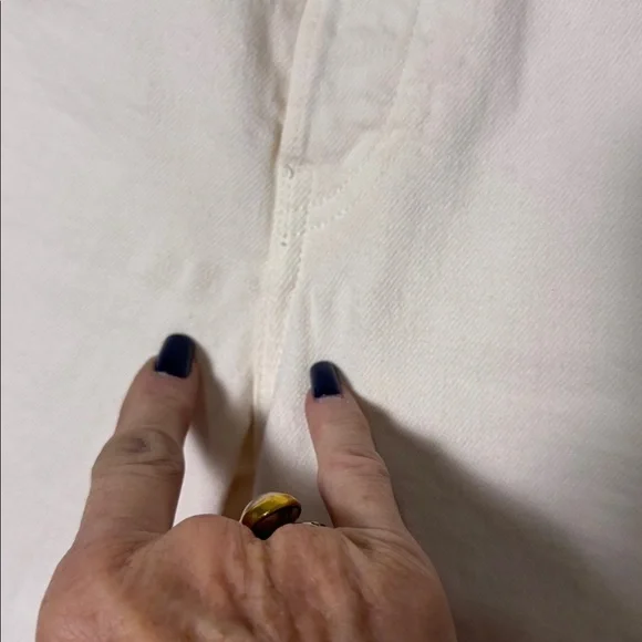 Frank & Eileen Monaghan Cream Cropped High Rise Denim Size 27 - Picture 12 of 13